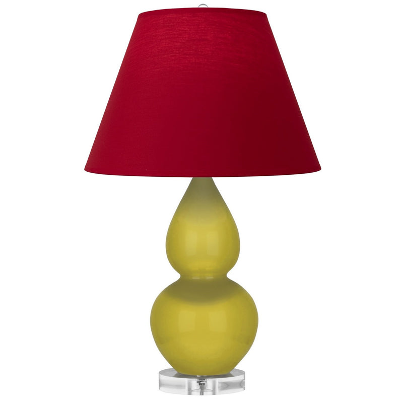 Robert Abbey CI13R One Light Accent Lamp, Citron Glazed Ceramic w/Lucite
