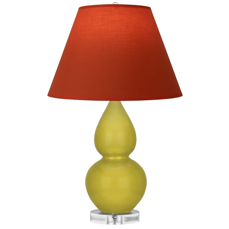 Robert Abbey CI13T One Light Accent Lamp, Citron Glazed Ceramic w/Lucite