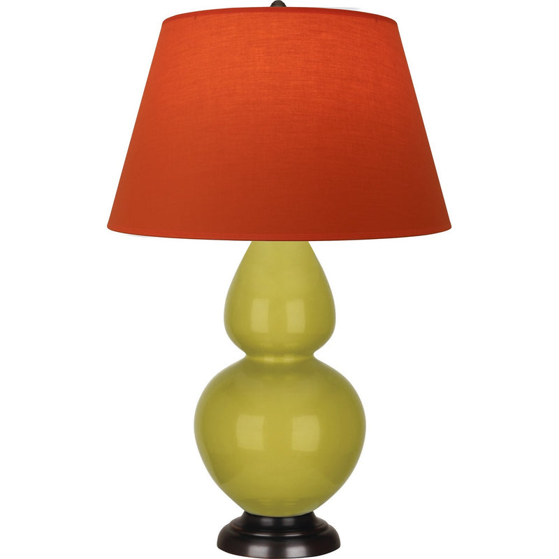 Robert Abbey CI21T One Light Table Lamp, Citron Glazed Ceramic w/Deep Patina Bronze