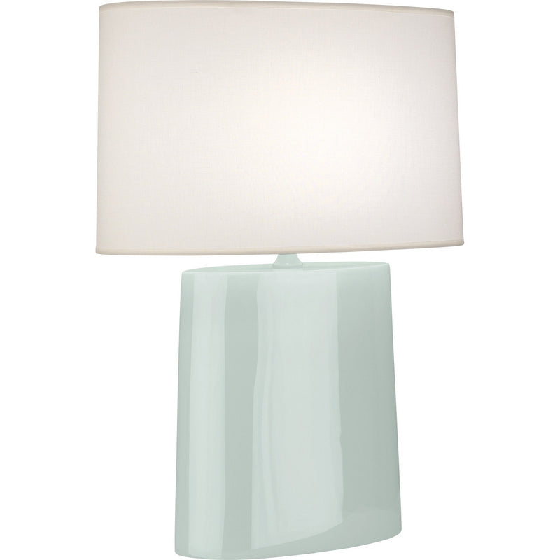 Robert Abbey CL03 One Light Table Lamp, Celadon Glazed Ceramic