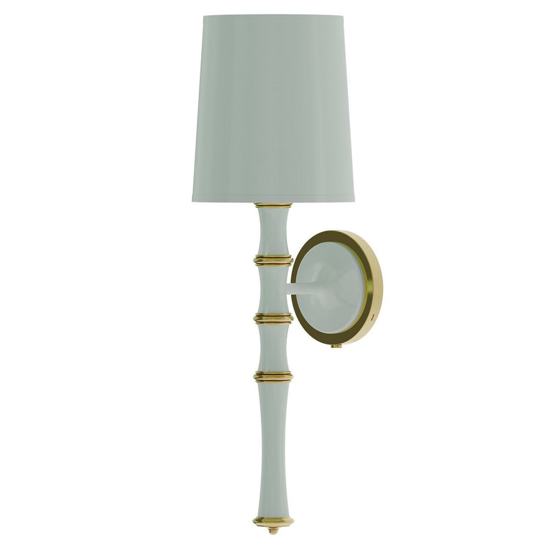 Robert Abbey CL87X One Light Wall Sconce, Celadon w/Modern Brass