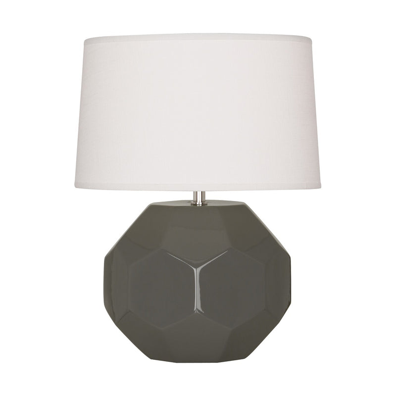 Robert Abbey CR02 One Light Accent Lamp, Ash Glazed Ceramic