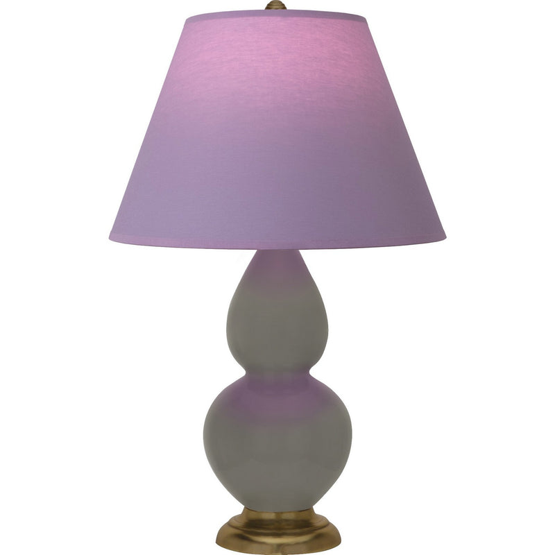 Robert Abbey CR10L One Light Accent Lamp, Ash Glazed Ceramic w/Antique Natural Brass
