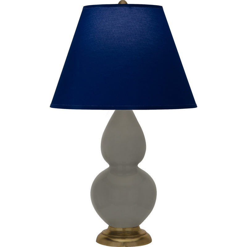 Robert Abbey CR10N One Light Accent Lamp, Ash Glazed Ceramic w/Antique Natural Brass