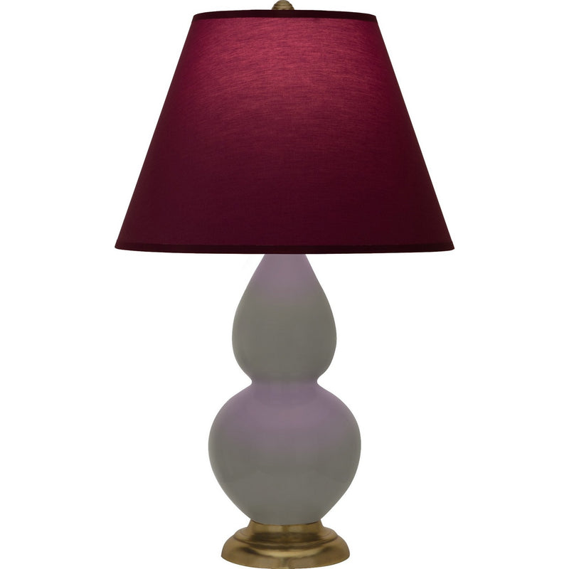 Robert Abbey CR10P One Light Accent Lamp, Ash Glazed Ceramic w/Antique Natural Brass