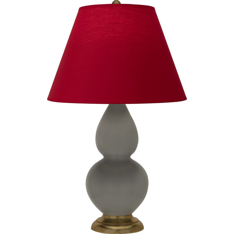 Robert Abbey CR10R One Light Accent Lamp, Ash Glazed Ceramic w/Antique Natural Brass