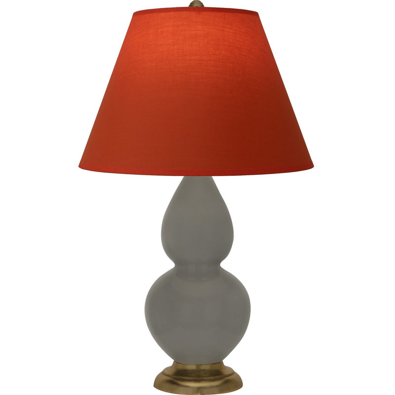 Robert Abbey CR10T One Light Accent Lamp, Ash Glazed Ceramic w/Antique Natural Brass
