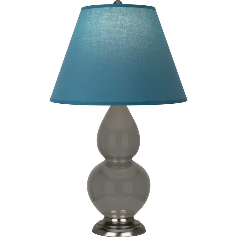 Robert Abbey CR12B One Light Accent Lamp, Ash Glazed Ceramic w/Antique Silver