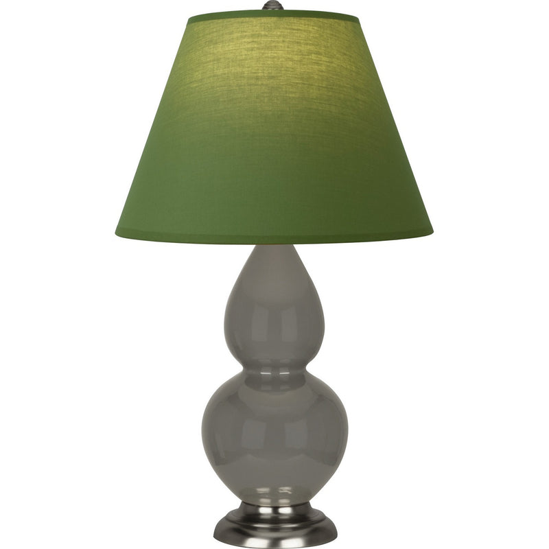 Robert Abbey CR12G One Light Accent Lamp, Ash Glazed Ceramic w/Antique Silver