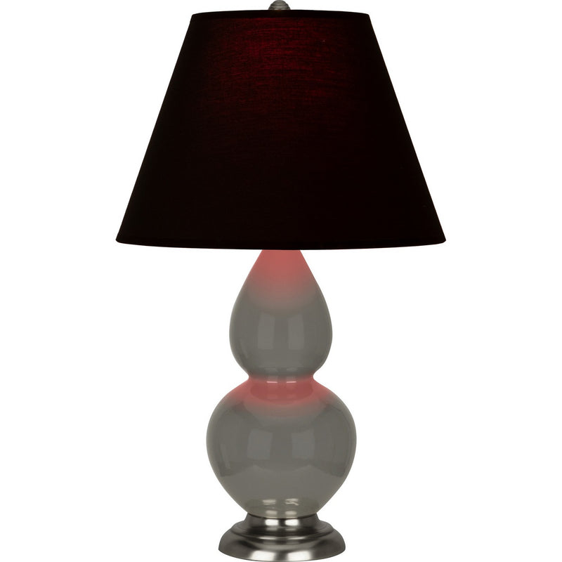 Robert Abbey CR12K One Light Accent Lamp, Ash Glazed Ceramic w/Antique Silver