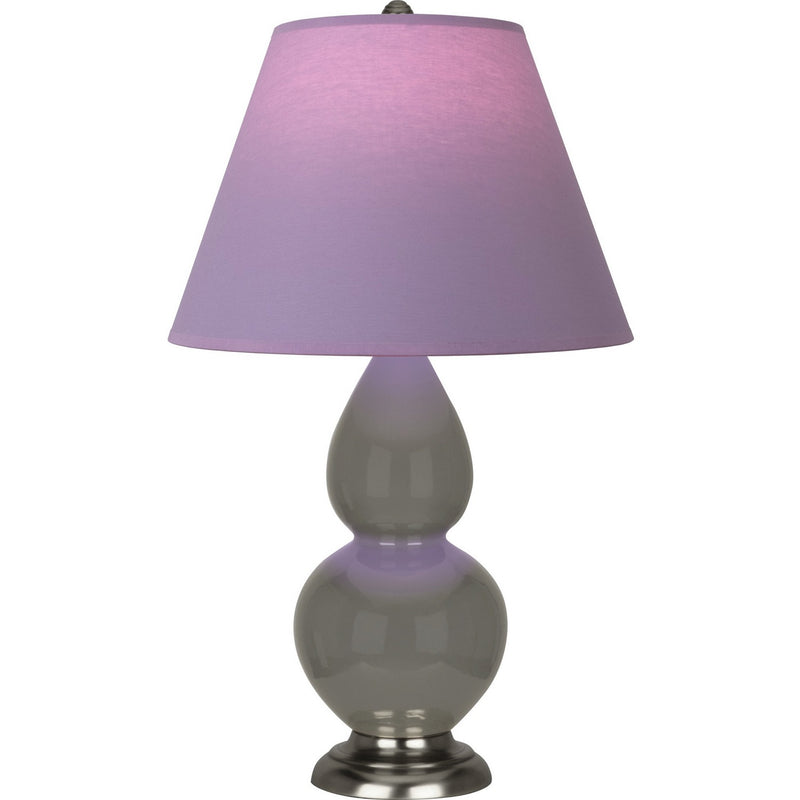Robert Abbey CR12L One Light Accent Lamp, Ash Glazed Ceramic w/Antique Silver