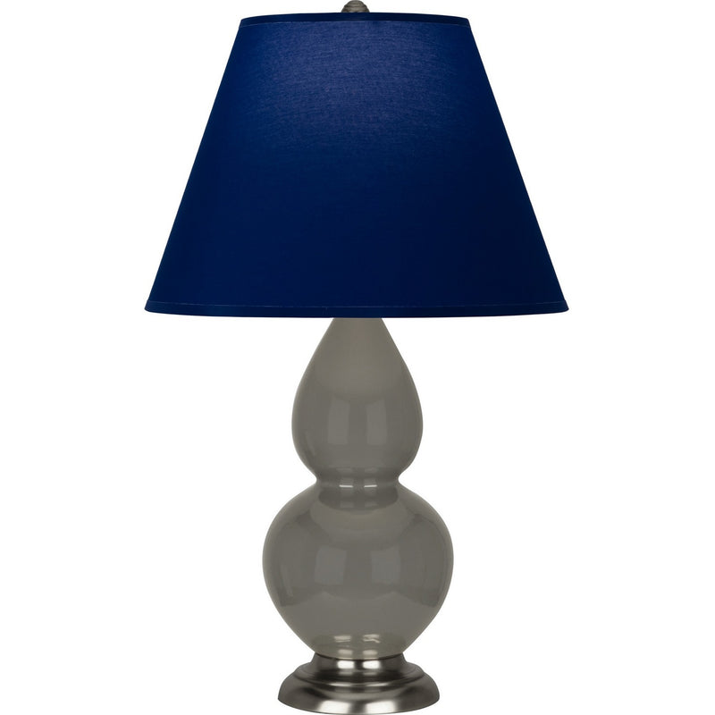Robert Abbey CR12N One Light Accent Lamp, Ash Glazed Ceramic w/Antique Silver