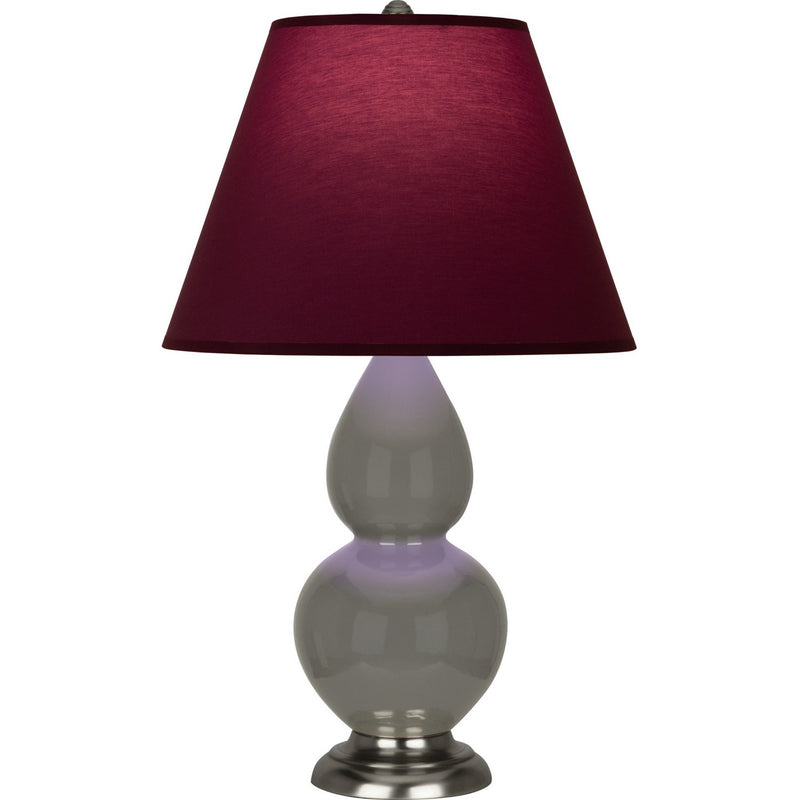 Robert Abbey CR12P One Light Accent Lamp, Ash Glazed Ceramic w/Antique Silver