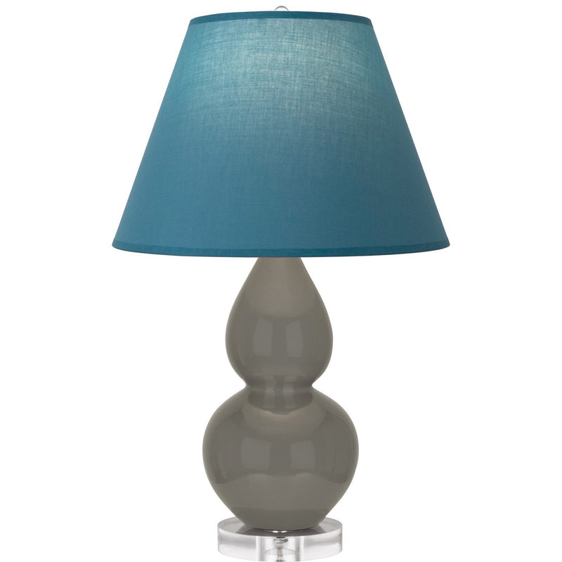 Robert Abbey CR13B One Light Accent Lamp, Ash Glazed Ceramic w/Lucite