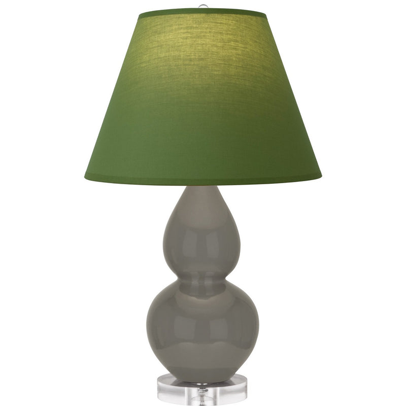 Robert Abbey CR13G One Light Accent Lamp, Ash Glazed Ceramic w/Lucite