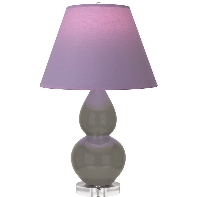 Robert Abbey CR13L One Light Accent Lamp, Ash Glazed Ceramic w/Lucite