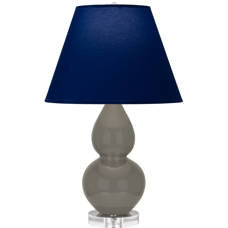 Robert Abbey CR13N One Light Accent Lamp, Ash Glazed Ceramic w/Lucite
