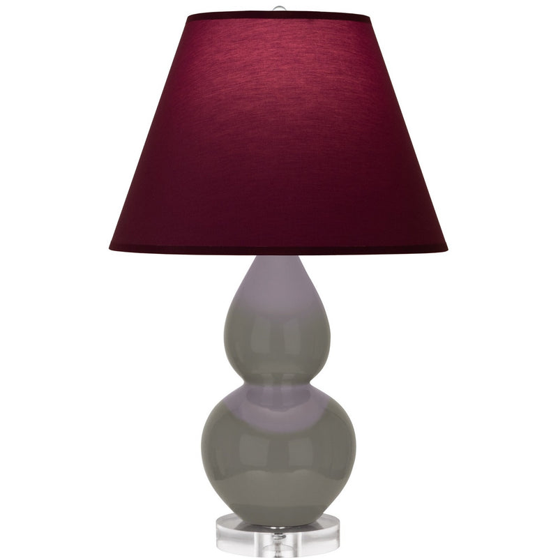 Robert Abbey CR13P One Light Accent Lamp, Ash Glazed Ceramic w/Lucite