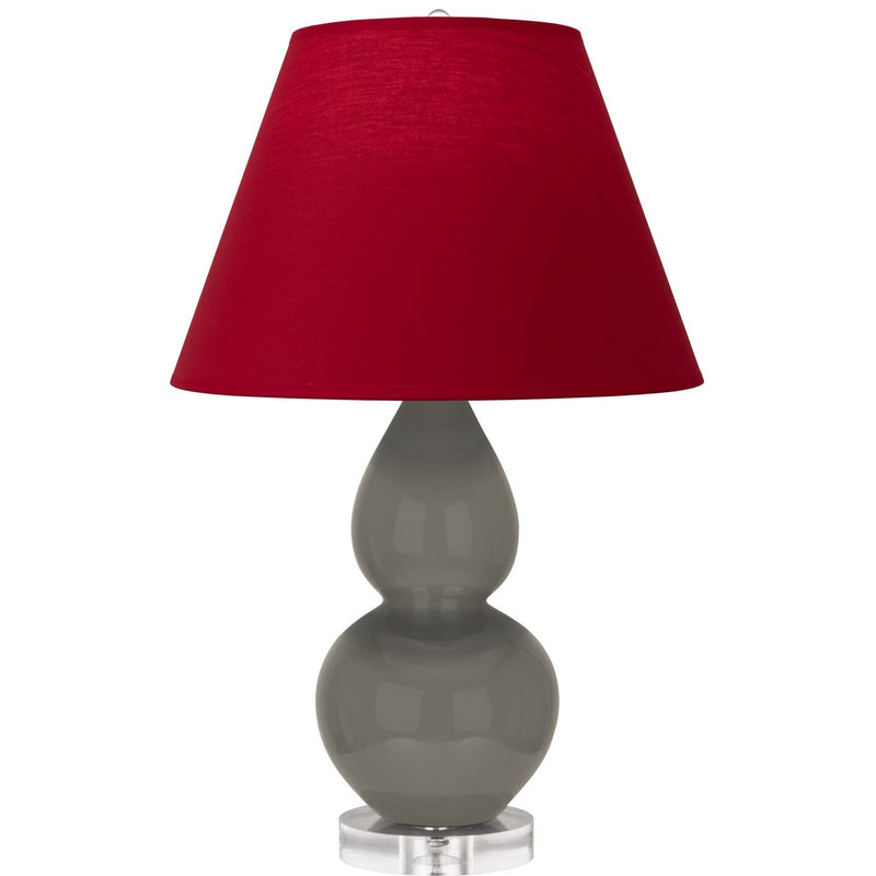 Robert Abbey CR13R One Light Accent Lamp, Ash Glazed Ceramic w/Lucite