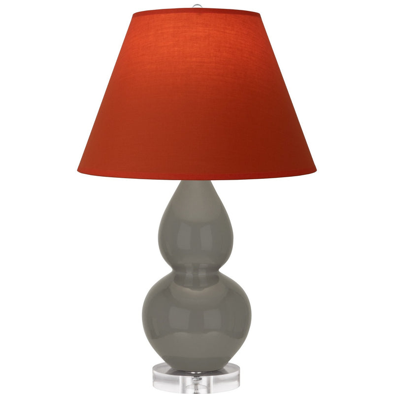 Robert Abbey CR13T One Light Accent Lamp, Ash Glazed Ceramic w/Lucite