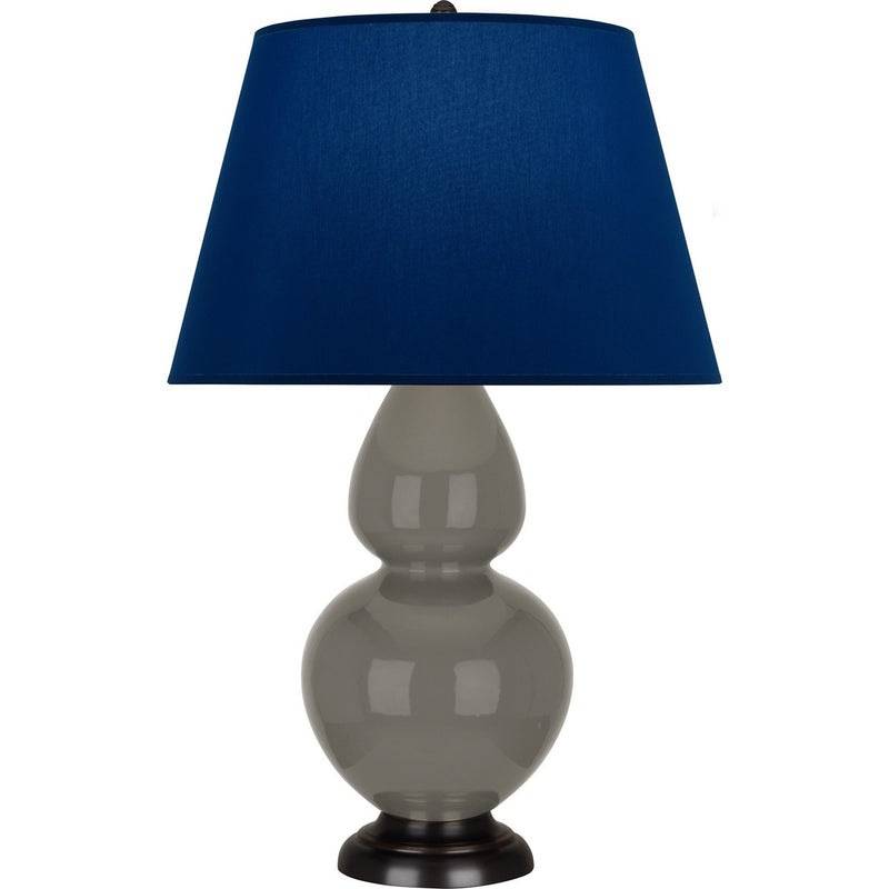 Robert Abbey CR21N One Light Table Lamp, Ash Glazed Ceramic w/Deep Patina Bronze