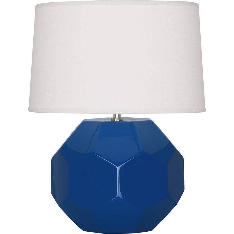 Robert Abbey CT01 One Light Table Lamp, Cobalt Glazed Ceramic