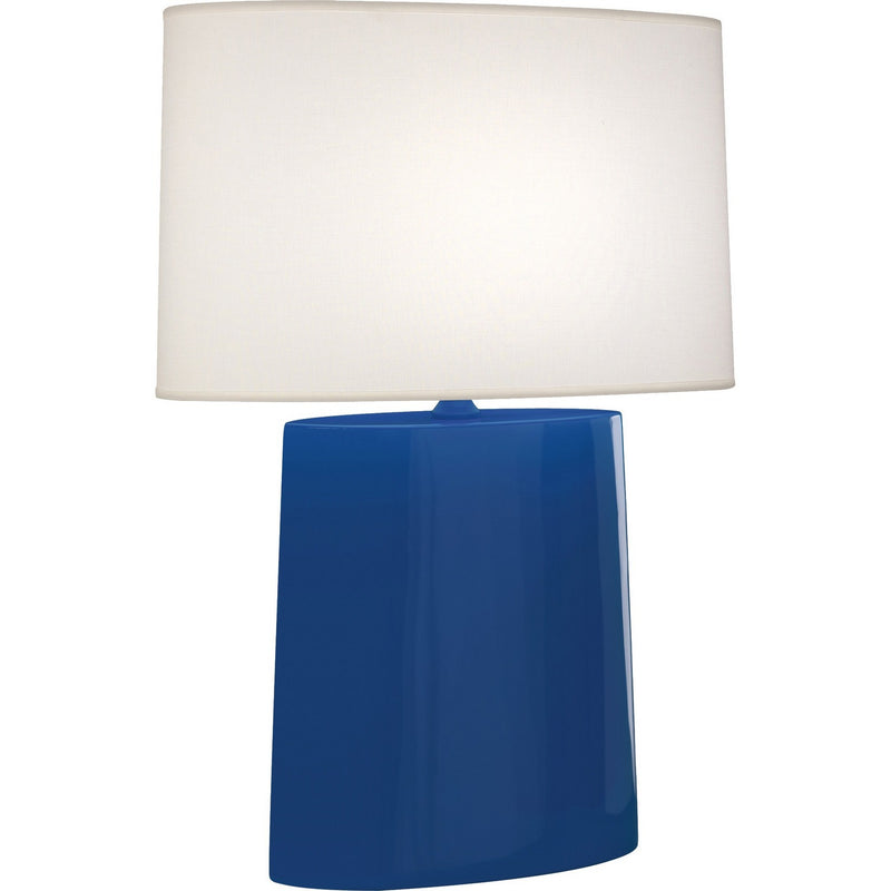 Robert Abbey CT03 One Light Table Lamp, Cobalt Glazed Ceramic