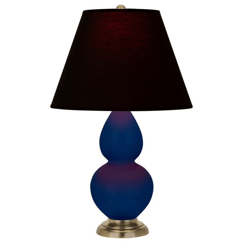 Robert Abbey CT10K One Light Accent Lamp, Cobalt Glazed Ceramic w/Antique Natural Brass