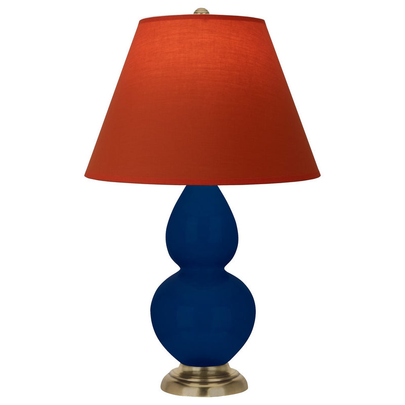 Robert Abbey CT10T One Light Accent Lamp, Cobalt Glazed Ceramic w/Antique Natural Brass