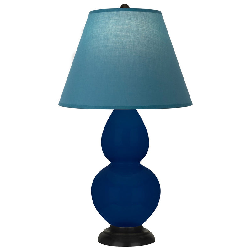 Robert Abbey CT11B One Light Accent Lamp, Cobalt Glazed Ceramic w/Deep Patina Bronze