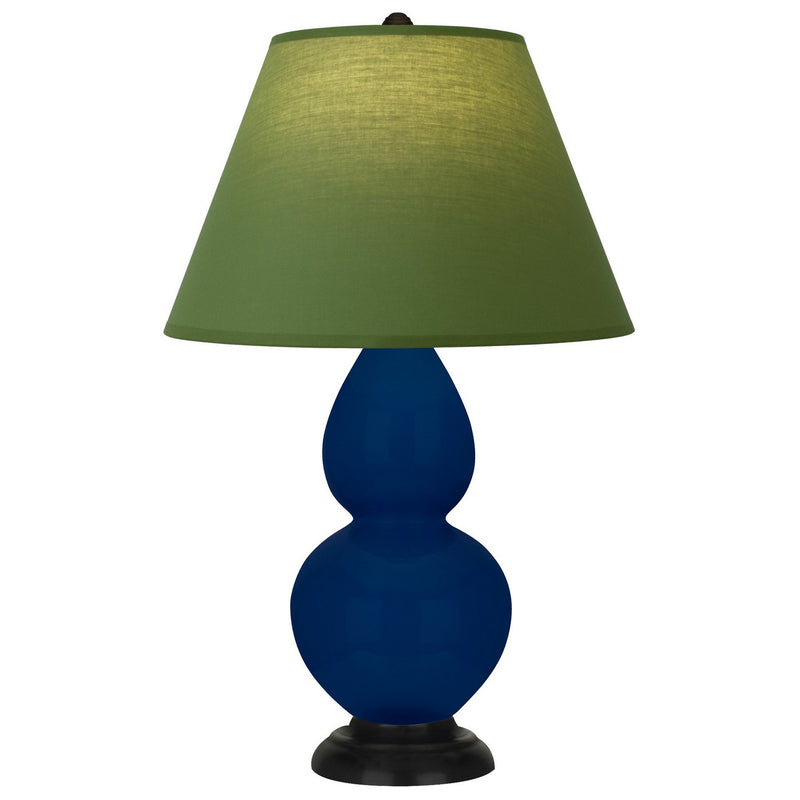 Robert Abbey CT11G One Light Accent Lamp, Cobalt Glazed Ceramic w/Deep Patina Bronze