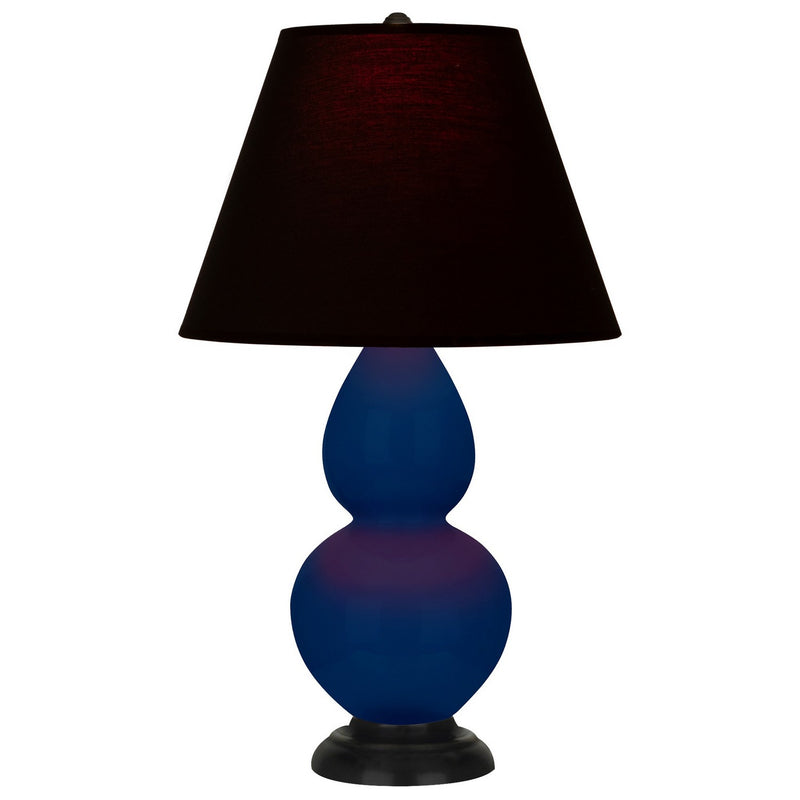 Robert Abbey CT11K One Light Accent Lamp, Cobalt Glazed Ceramic w/Deep Patina Bronze