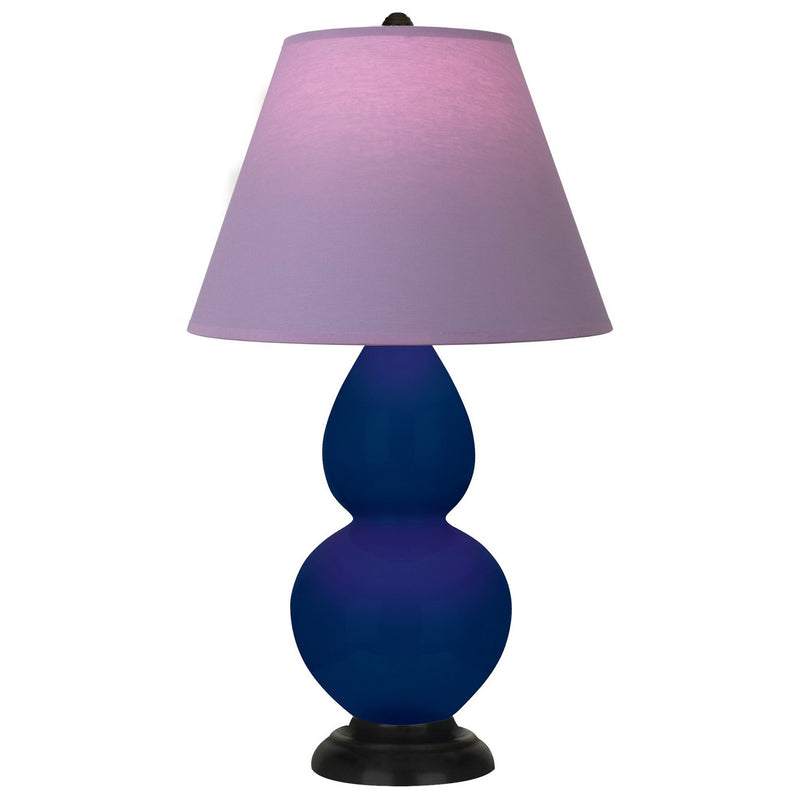 Robert Abbey CT11L One Light Accent Lamp, Cobalt Glazed Ceramic w/Deep Patina Bronze
