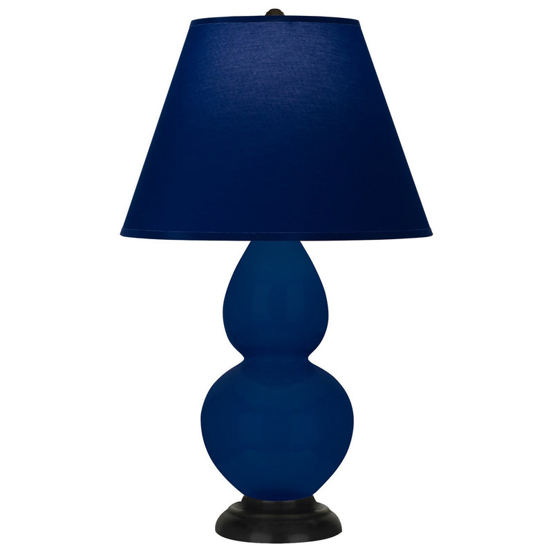 Robert Abbey CT11N One Light Accent Lamp, Cobalt Glazed Ceramic w/Deep Patina Bronze