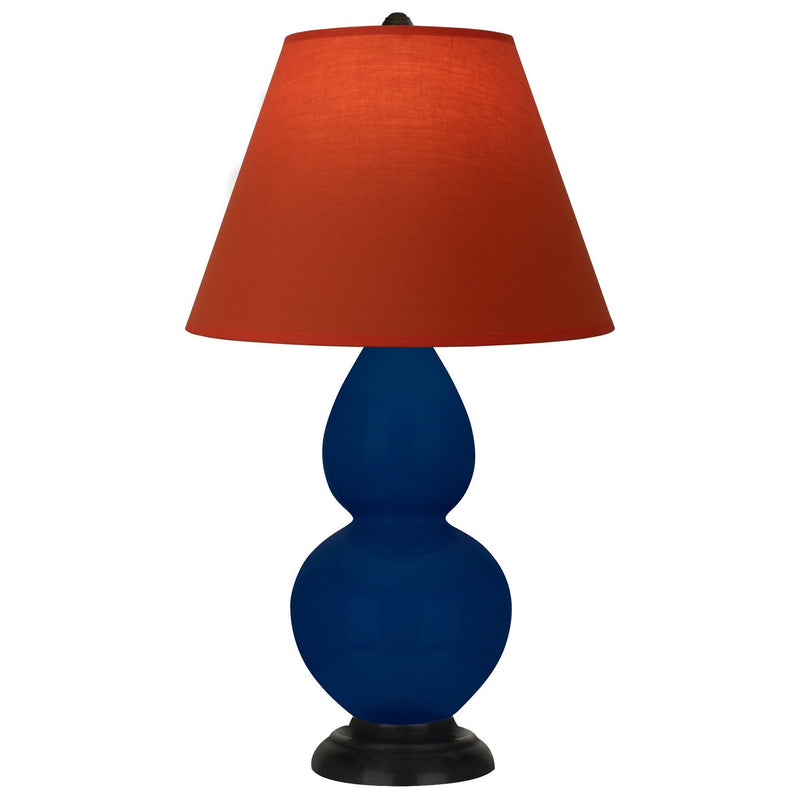 Robert Abbey CT11T One Light Accent Lamp, Cobalt Glazed Ceramic w/Deep Patina Bronze