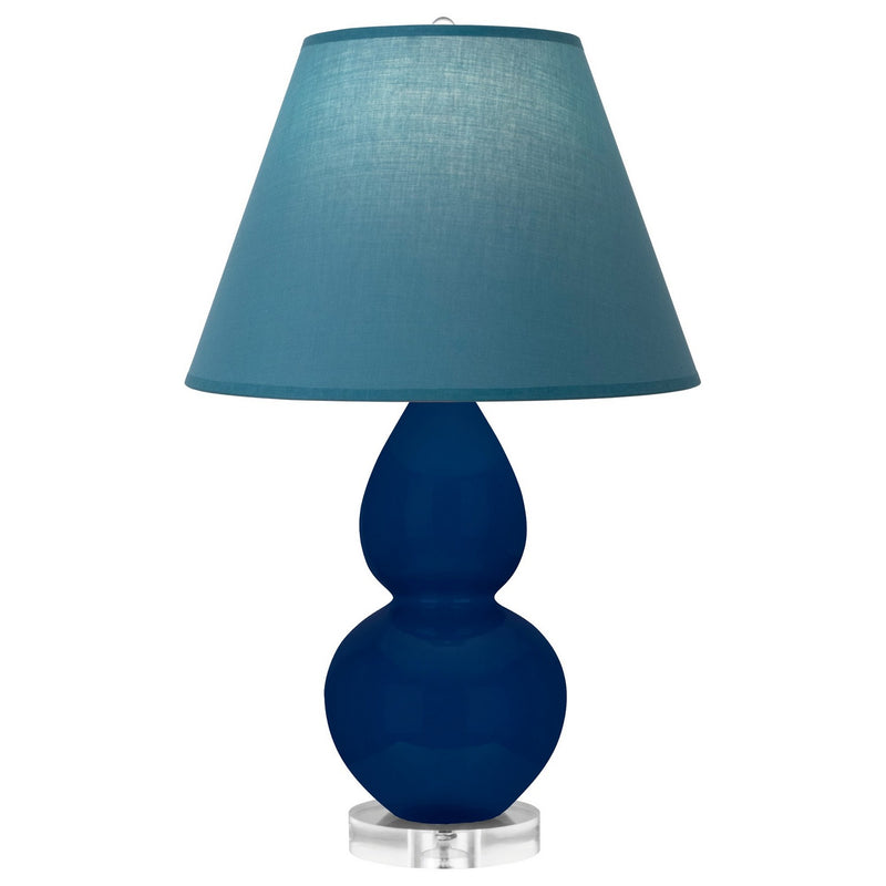 Robert Abbey CT13B One Light Accent Lamp, Cobalt Glazed Ceramic w/Lucite
