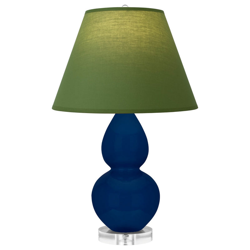 Robert Abbey CT13G One Light Accent Lamp, Cobalt Glazed Ceramic w/Lucite