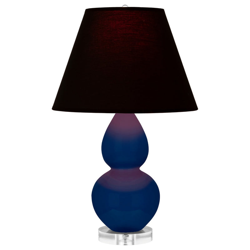 Robert Abbey CT13K One Light Accent Lamp, Cobalt Glazed Ceramic w/Lucite