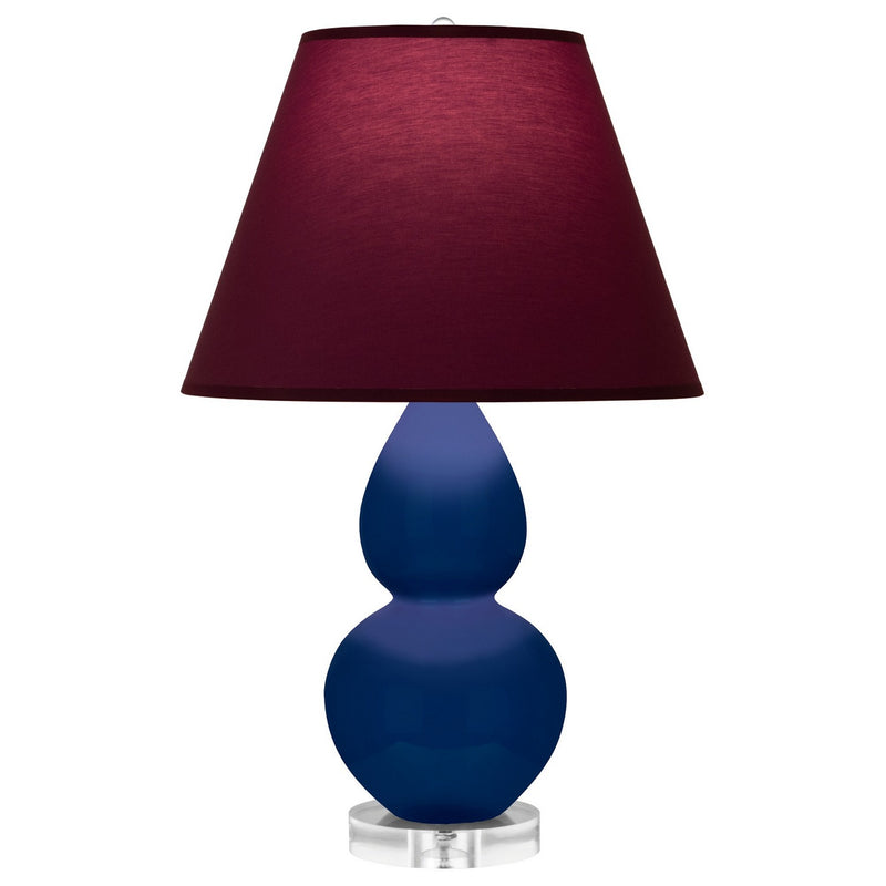 Robert Abbey CT13P One Light Accent Lamp, Cobalt Glazed Ceramic w/Lucite