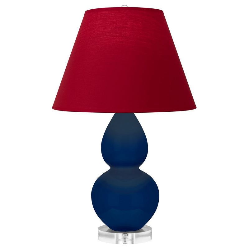 Robert Abbey CT13R One Light Accent Lamp, Cobalt Glazed Ceramic w/Lucite