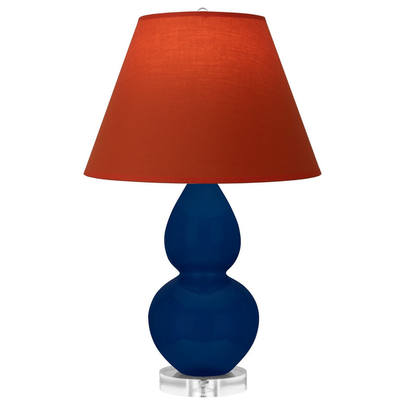 Robert Abbey CT13T One Light Accent Lamp, Cobalt Glazed Ceramic w/Lucite