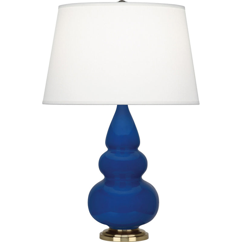 Robert Abbey CT30X One Light Accent Lamp, Cobalt Glazed Ceramic w/Antique Natural Brass