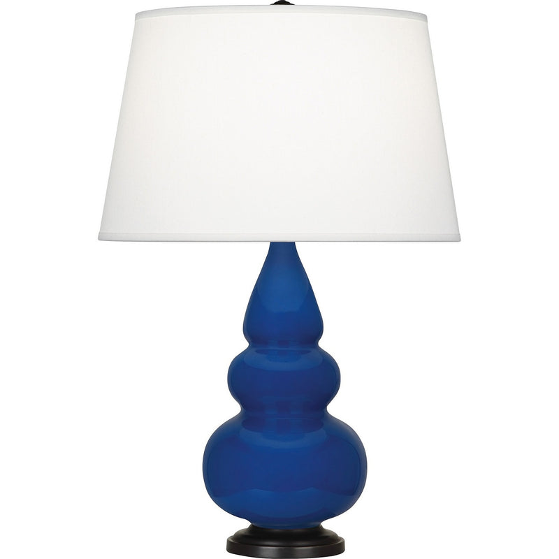 Robert Abbey CT31X One Light Accent Lamp, Cobalt Glazed Ceramic w/Deep Patina Bronze