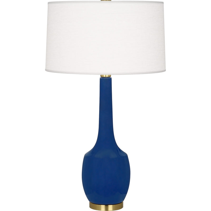 Robert Abbey CT701 One Light Table Lamp, Cobalt Glazed Ceramic