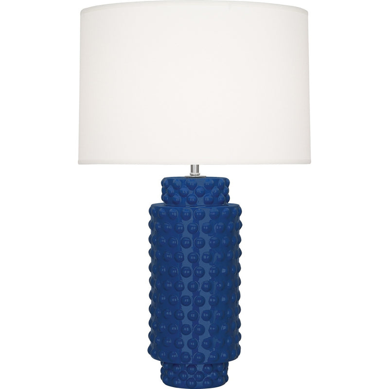 Robert Abbey CT800 One Light Table Lamp, Cobalt Glazed Textured Ceramic