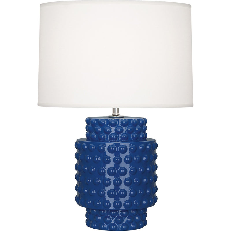 Robert Abbey CT801 One Light Accent Lamp, Cobalt Glazed Textured Ceramic