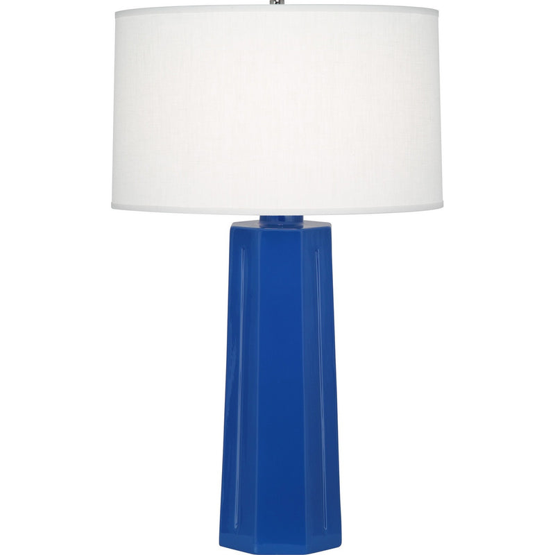 Robert Abbey CT960 One Light Table Lamp, Cobalt Glazed Ceramic
