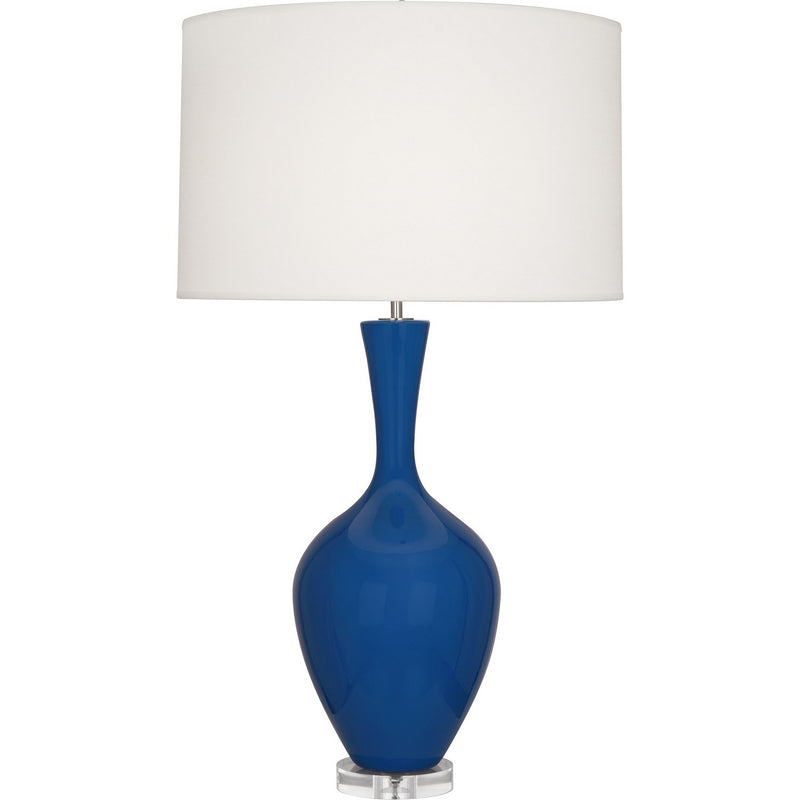 Robert Abbey CT980 One Light Table Lamp, Cobalt Glazed Ceramic