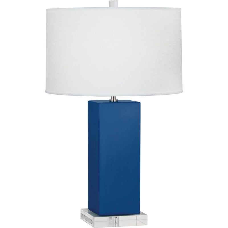 Robert Abbey CT995 One Light Table Lamp, Cobalt Glazed Ceramic
