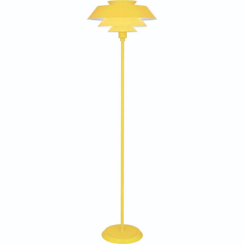 Robert Abbey CY978 One Light Floor Lamp, Canary Yellow Gloss